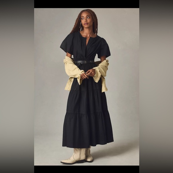 ANTHROPOLOGIE Somerset Maxi Dress EUC - Picture 1 of 7